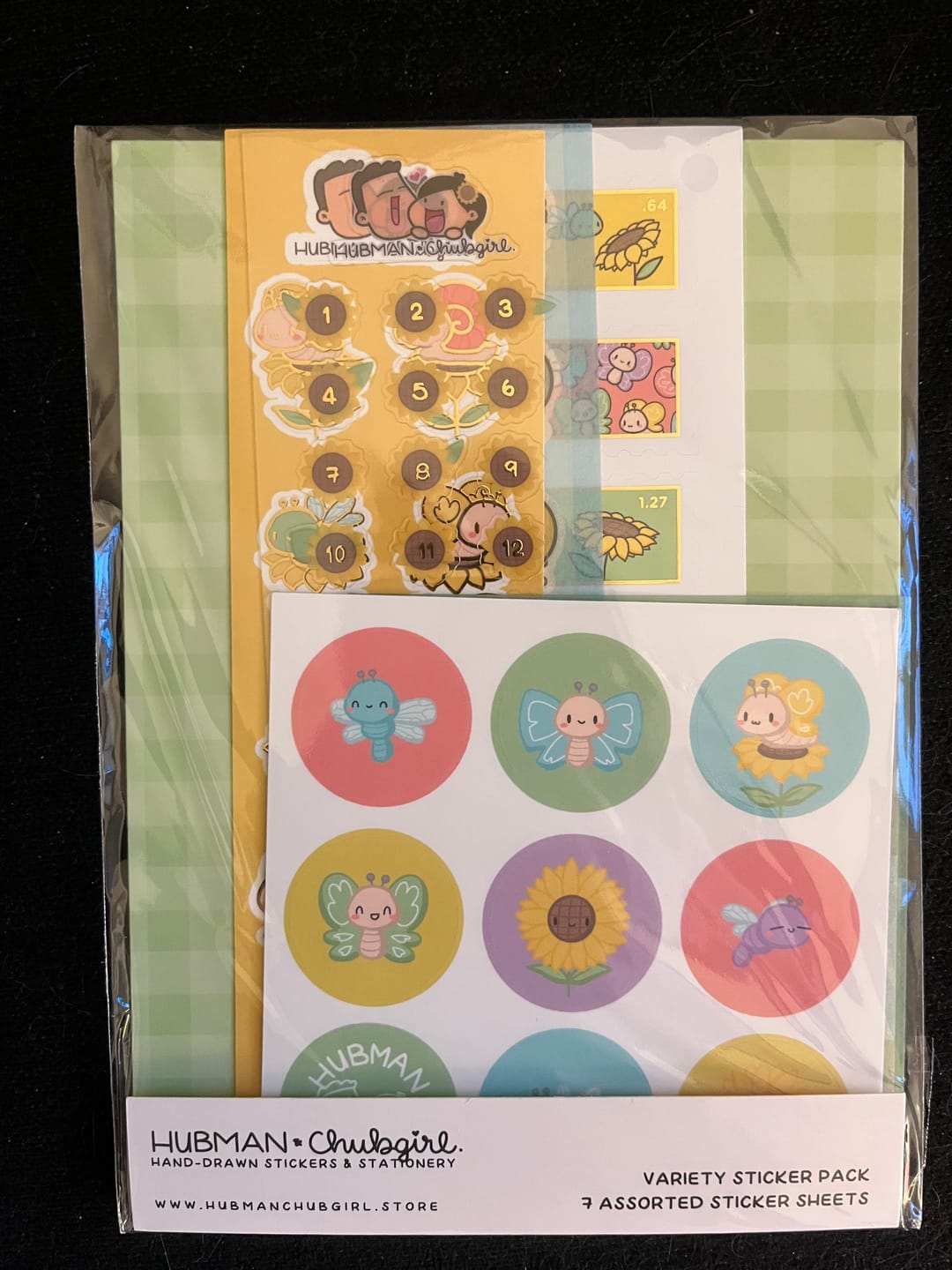 Customer photo review of Sunflower Critters Variety Sticker Pack