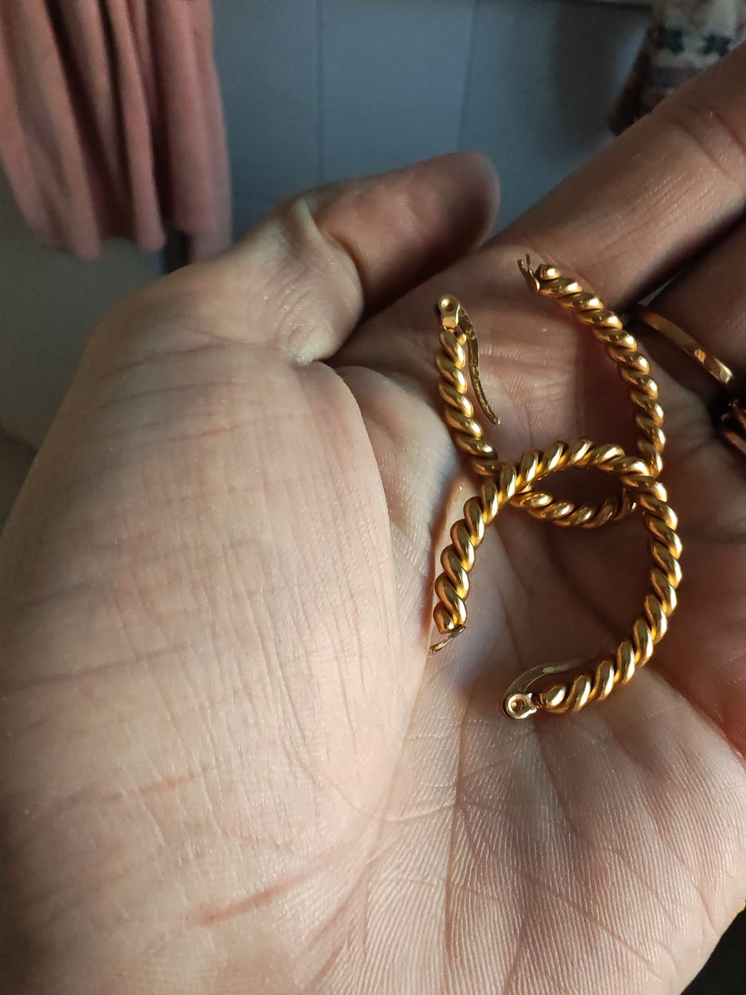 Customer photo review of Missoma Earrings