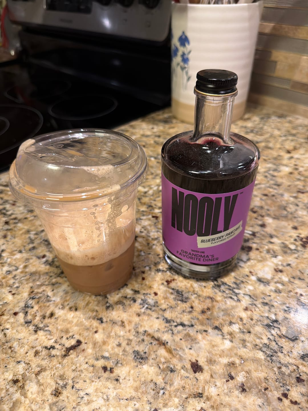 Customer photo review of Blueberry Pancake Syrup