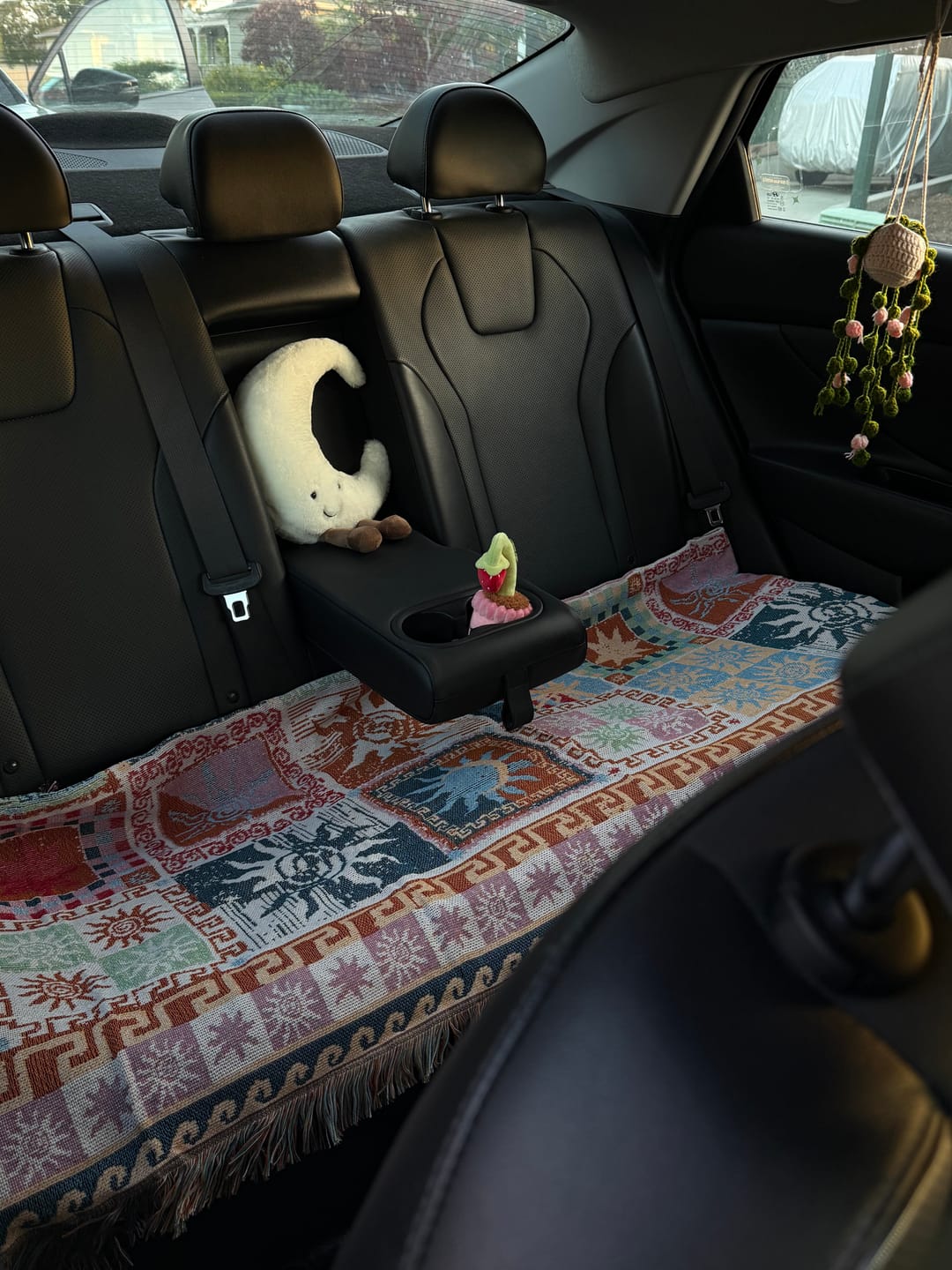 Customer photo review of Boho Tapestry Throw Blanket