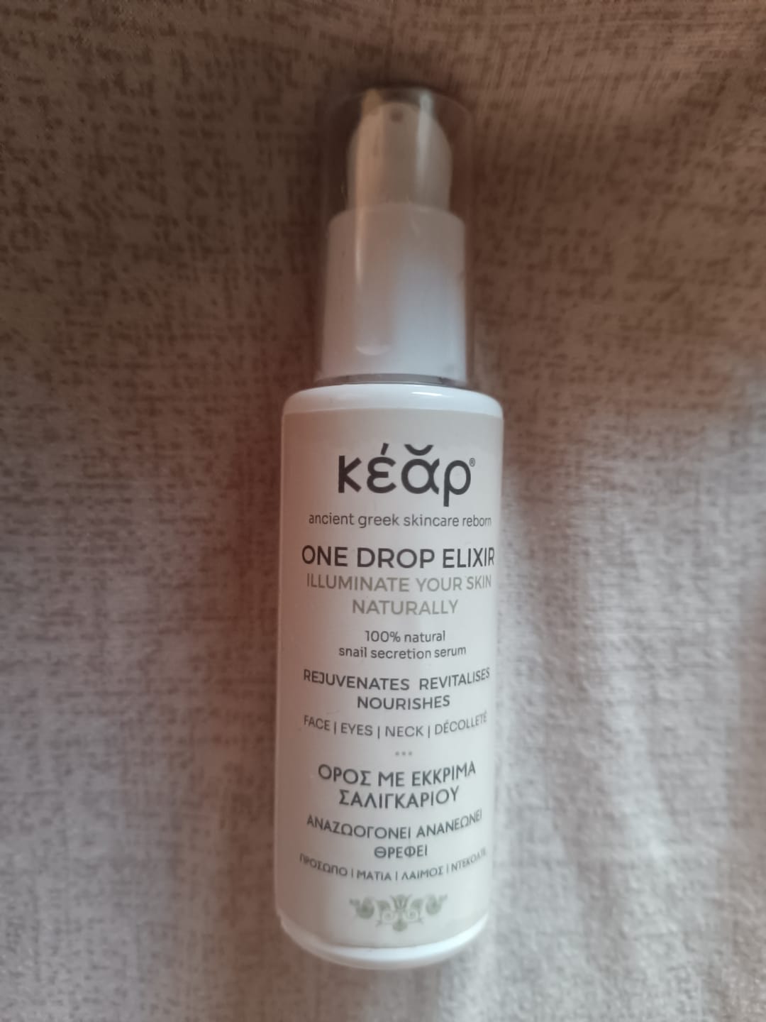 Customer photo review of One Drop Elixir Serum