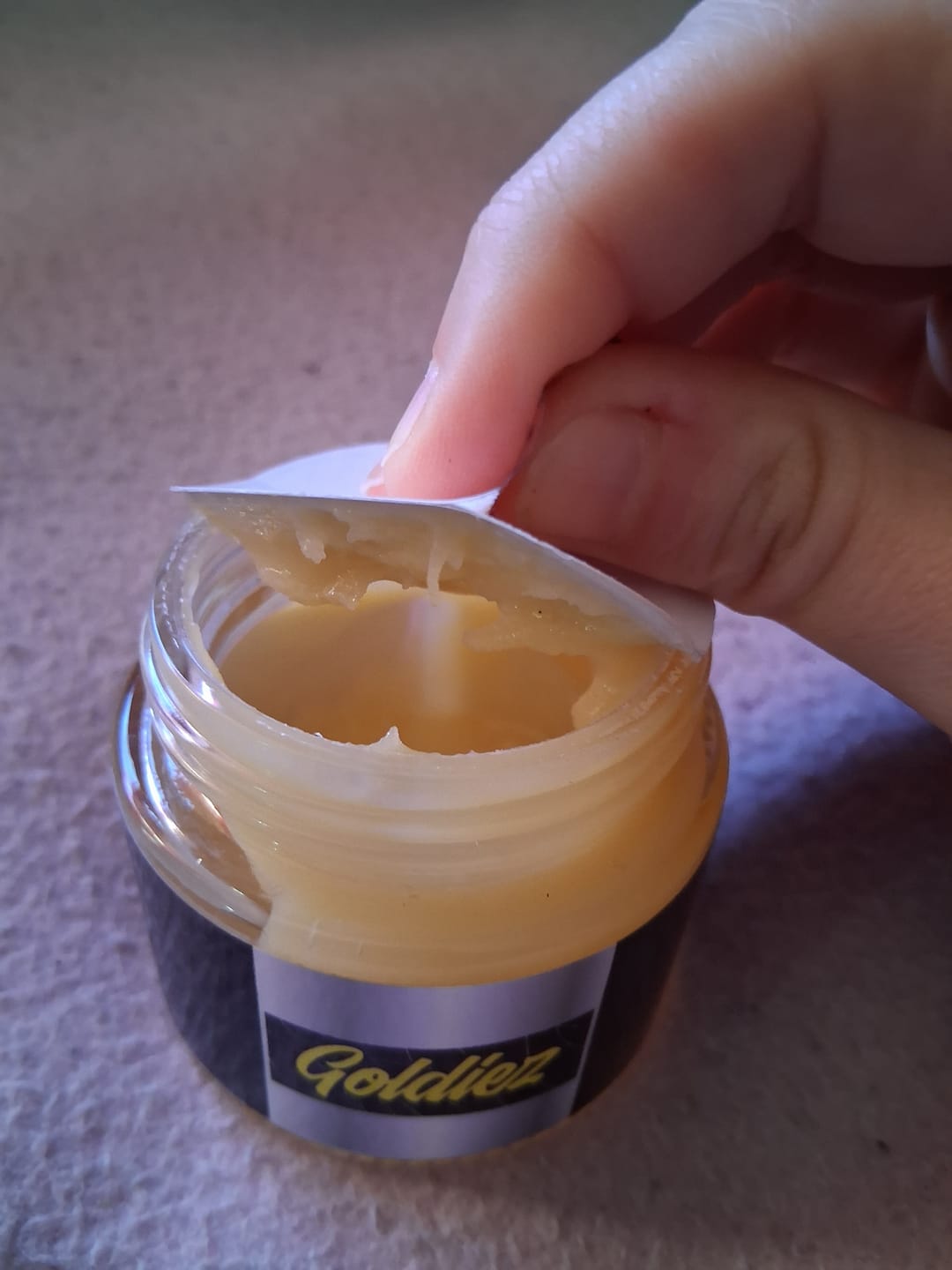 Customer photo review of Goldiez Badder Live Resin - 28 Grams