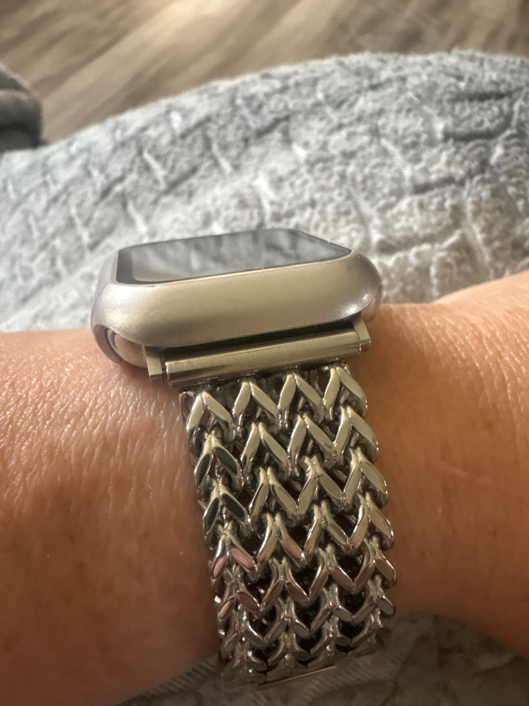 Customer photo review of Valencia Stainless Steel Watch Band