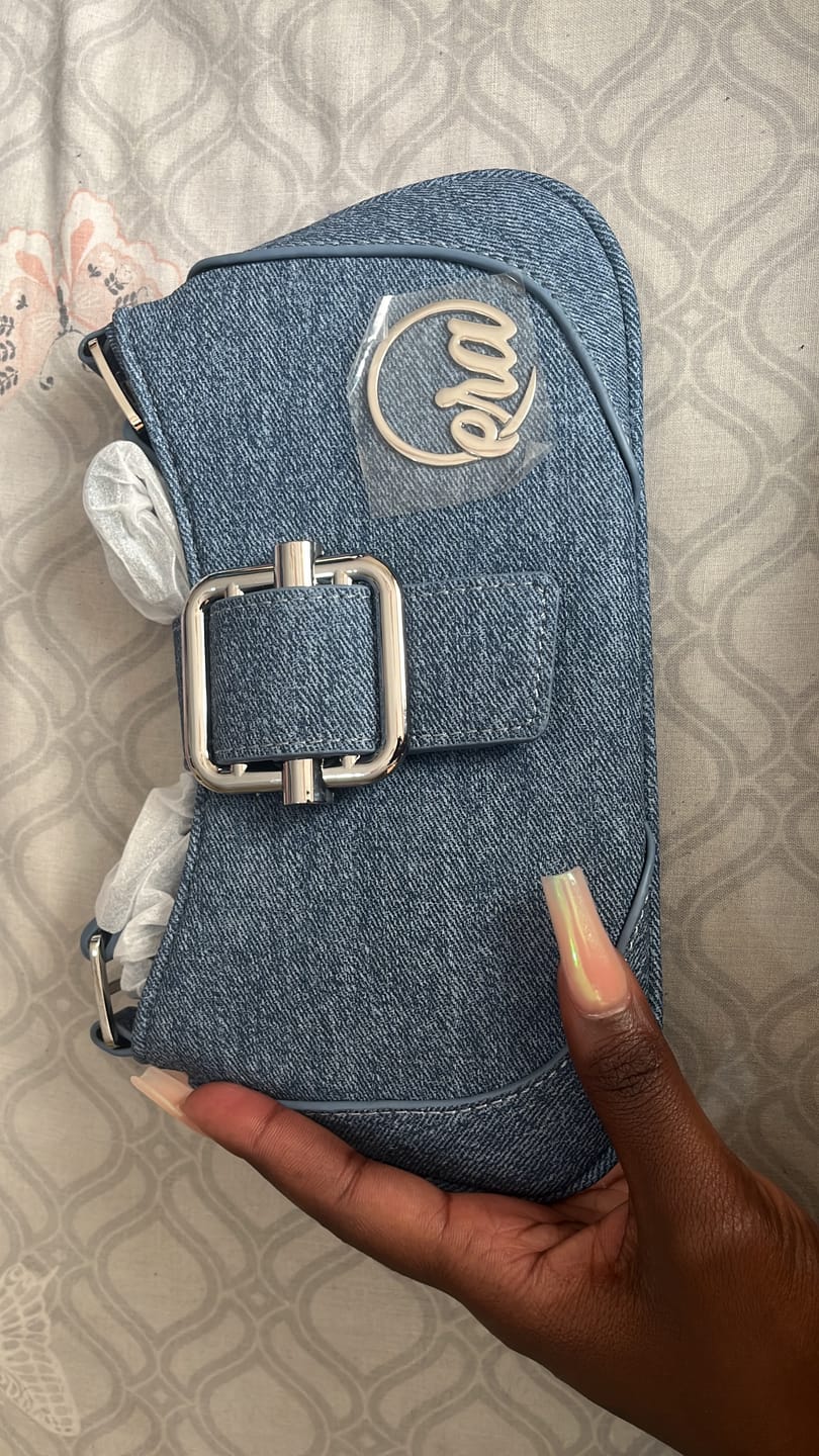 Customer photo review of Denim Lily Shoulder Bag