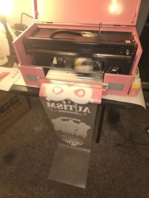 Customer photo review of Haolic 13" Pink A3 XP-1 Pro DTF Printer