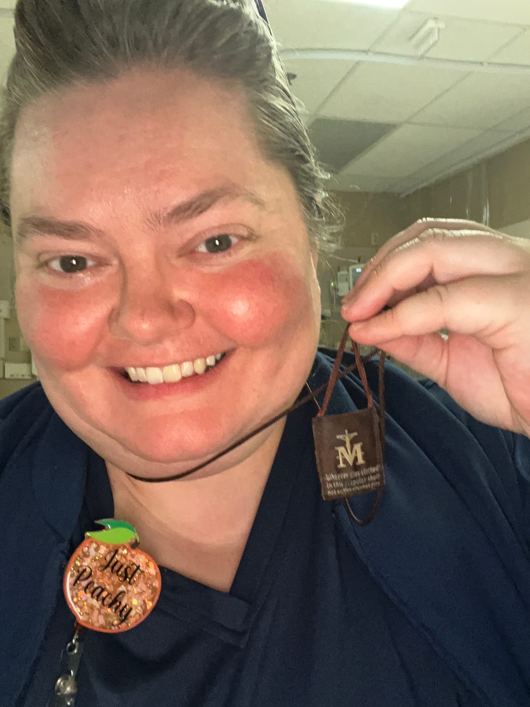 Customer photo review of OLMC Mini | Our lady of Mt. Carmel Premium Brown Scapular