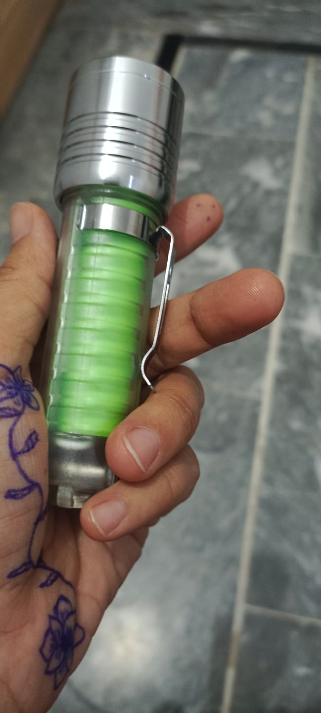 Customer photo review of Lot Imported Coba USB Rechargeable Flashlight