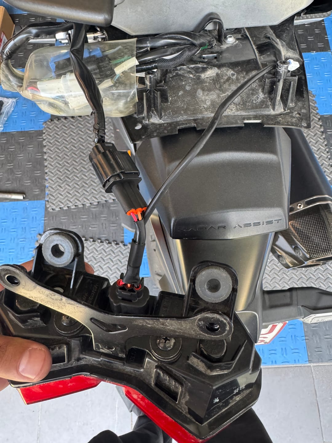 Customer photo review of Plug-&-Play B6 Brake Light Wiring Adapter for Honda Africa Twin 1100
