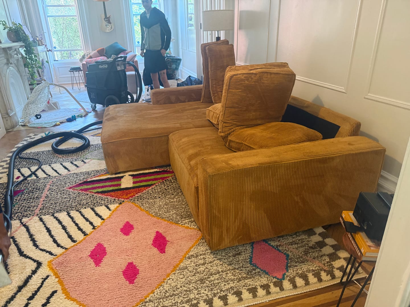 Customer photo review of Colorful Tribal Moroccan Wool Rug – Handmade Berber Carpet