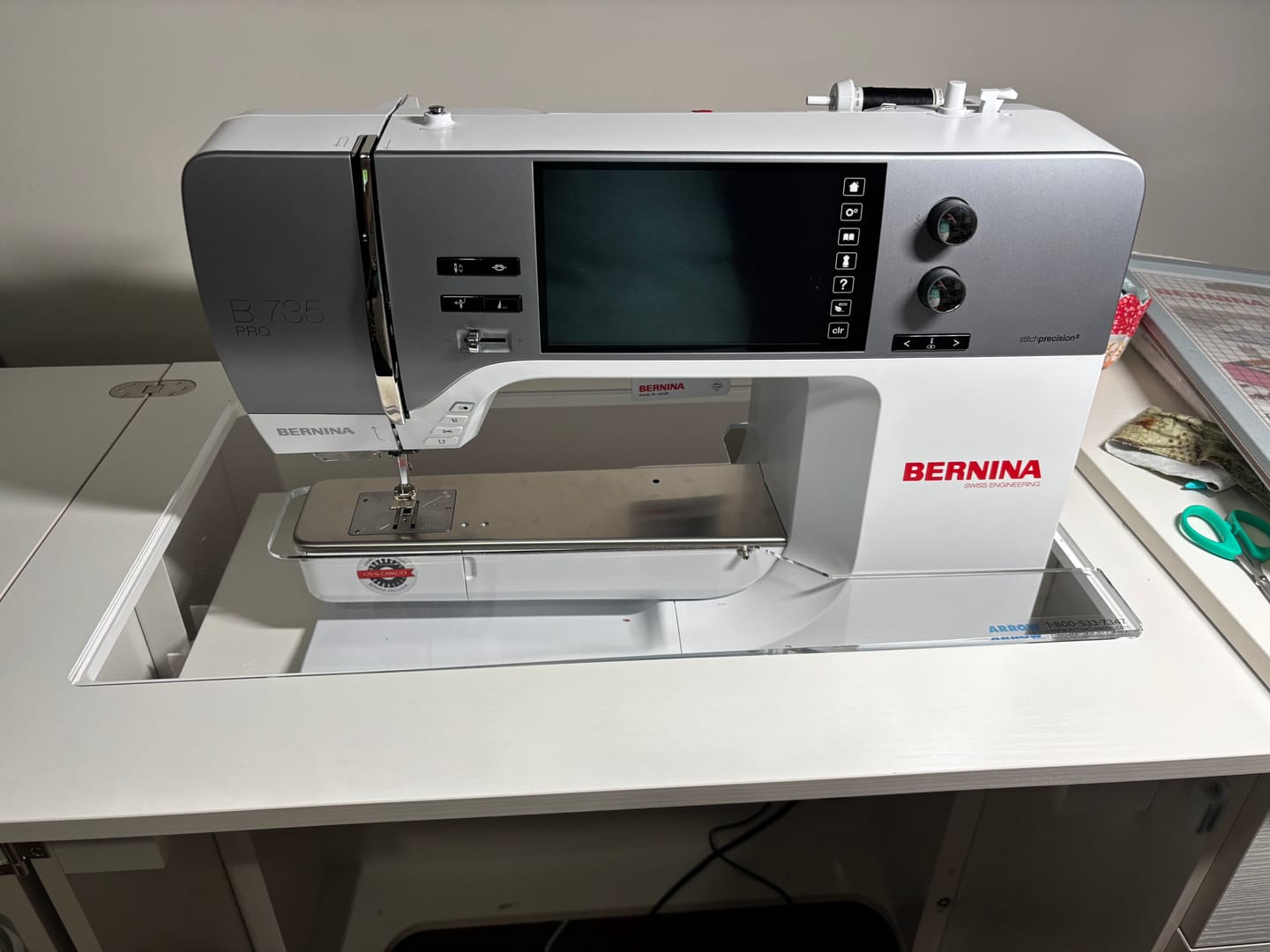 Customer photo review of Custom Sewing Machine Insert
