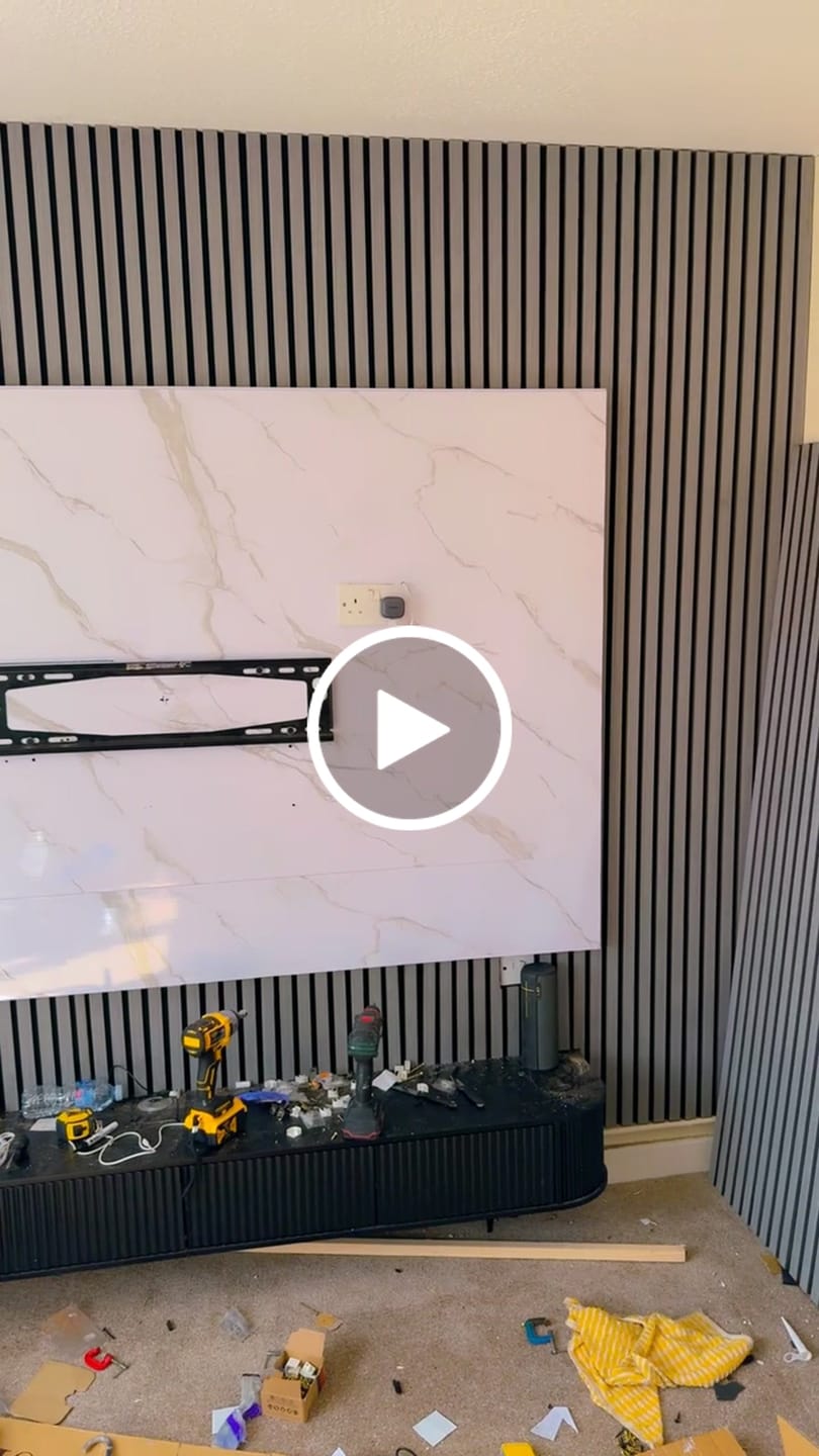 Customer video review of Premium Carrara White Marble Gloss Shower Wall Panel - 1M x 2.4M