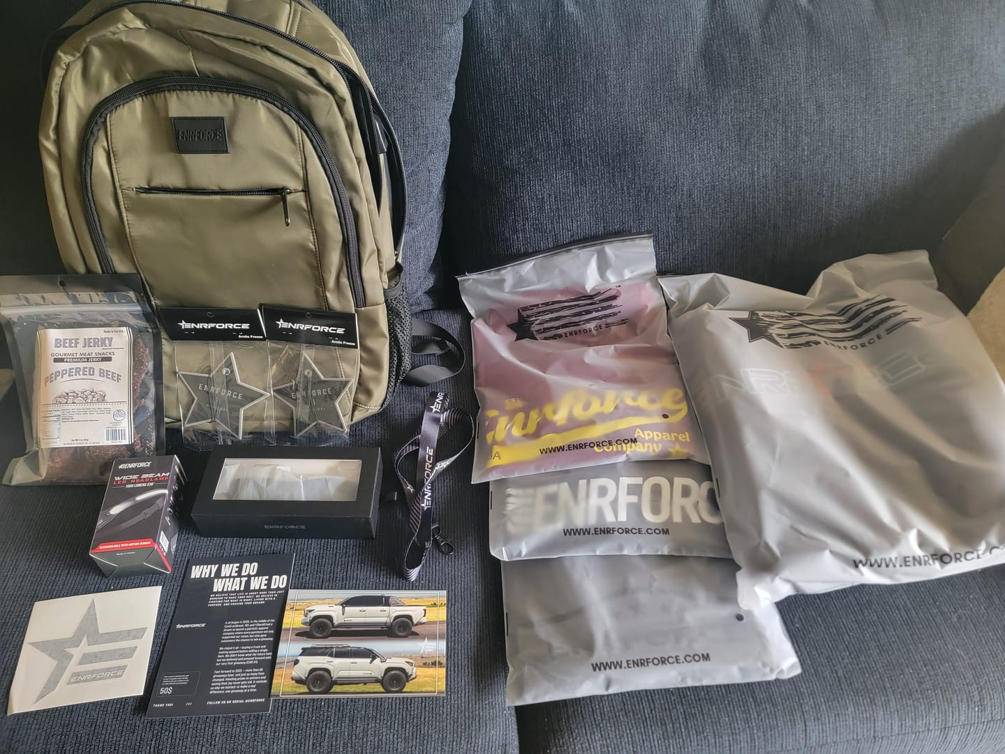 Customer photo review of Mystery Loaded Backpack