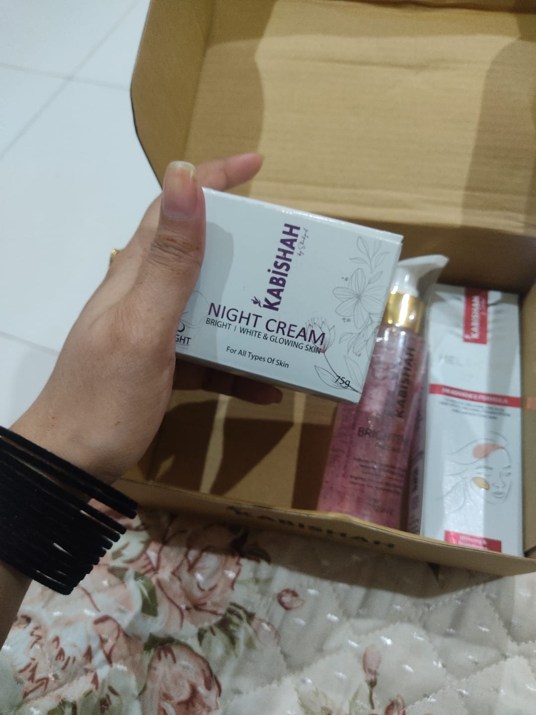 Customer photo review of Full Body Brightening Cream