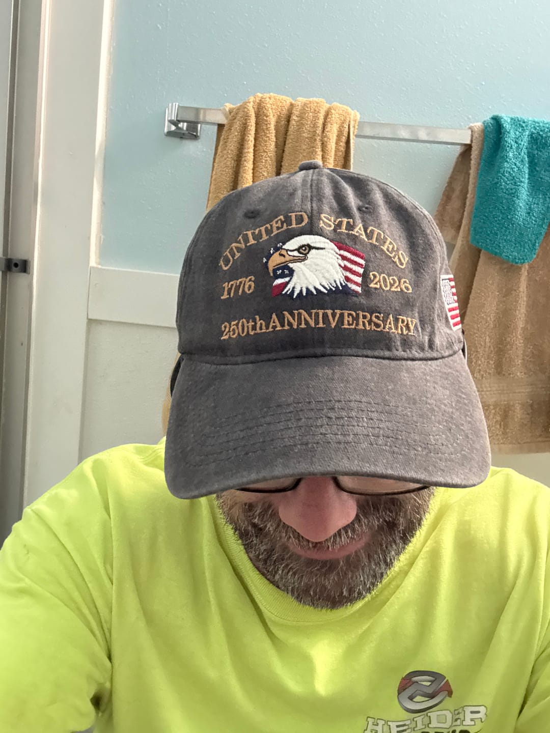 Customer photo review of Exclusive USA 250th Anniversary Eagle Cap (1776–2026) —  Embroidered