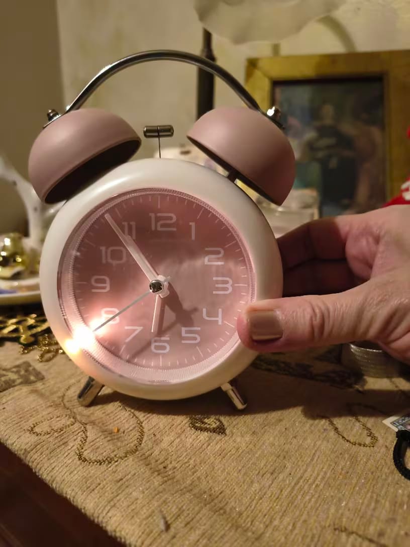 Customer photo review of Pastel Alarm Clock