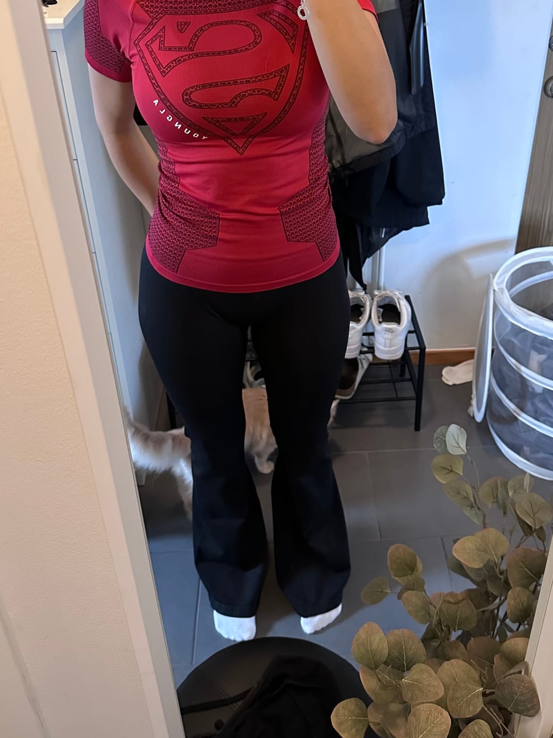 Customer photo review of W2206 - Curve Seamless Flare Leggings (Reg)