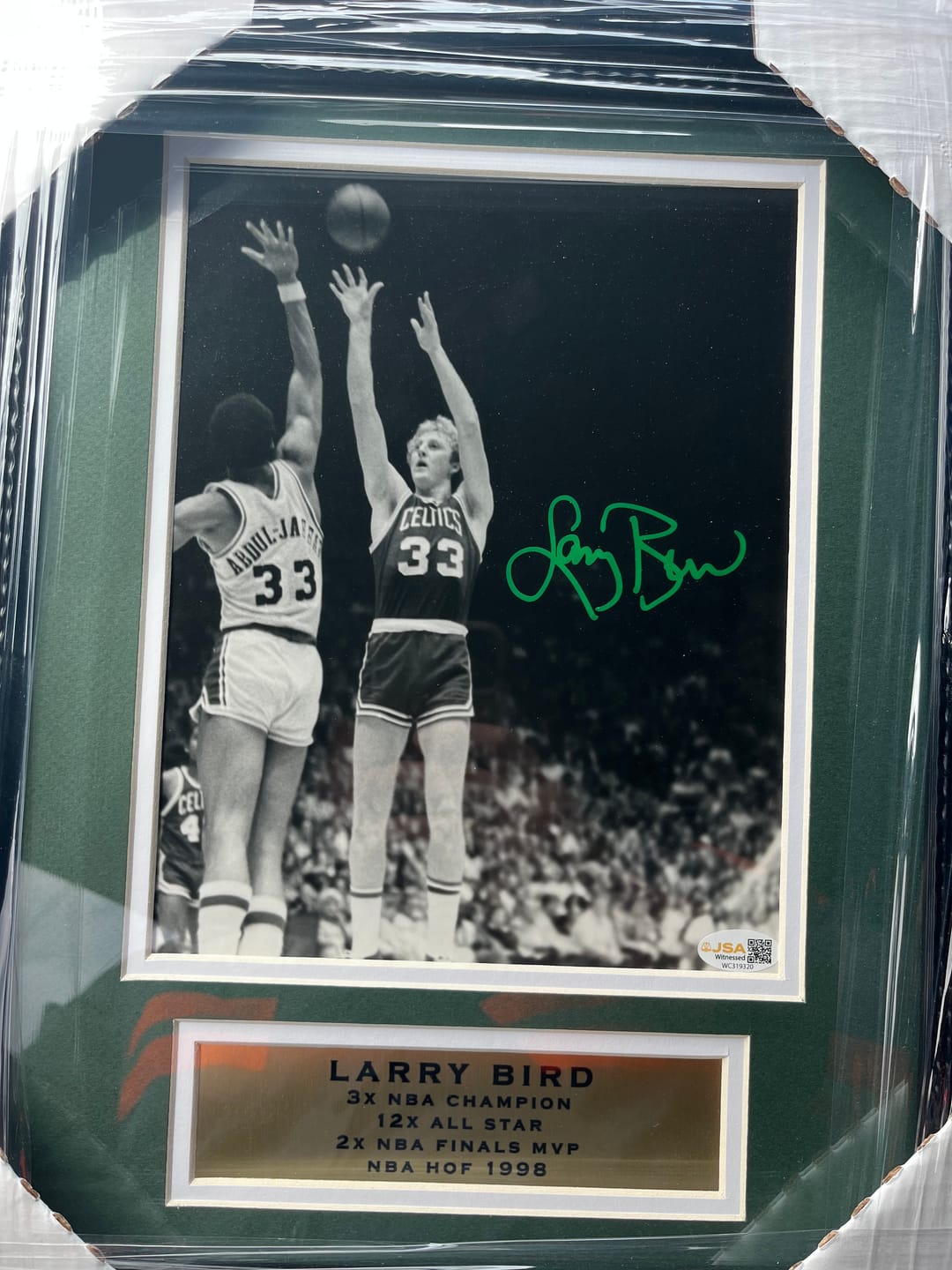 Customer photo review of Larry Bird Autograph Signing