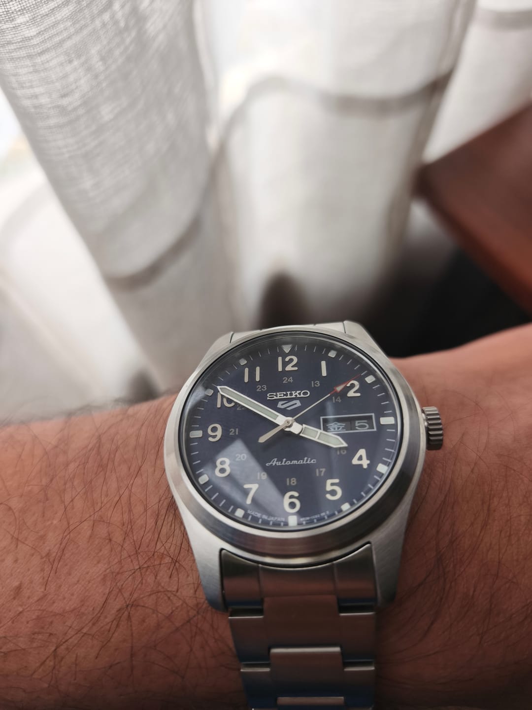 Customer photo review of Reloj Seiko 5 SBSA113 Metálico Made in Japan JDM 39,4mm