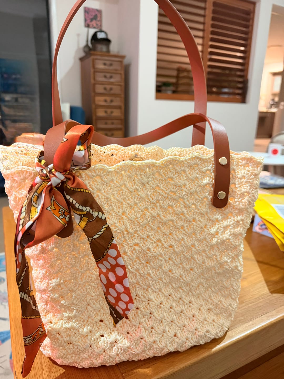 Customer photo review of CrochetPark™ Aveline crochet Shoulder Bag Kit