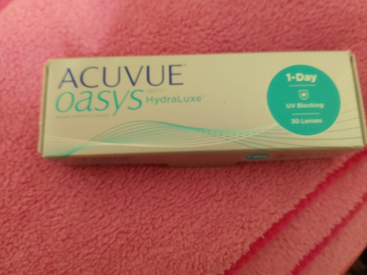 Customer photo review of Lentes de Contato Acuvue Oasys 1-Day com Hydraluxe