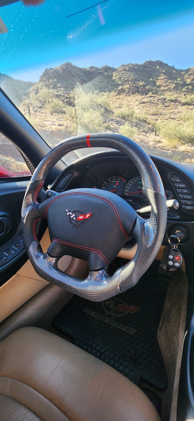 Customer photo review of [Customizable] Carbon Fiber Steering Wheel 1997-2004 C5 Chevy Corvette