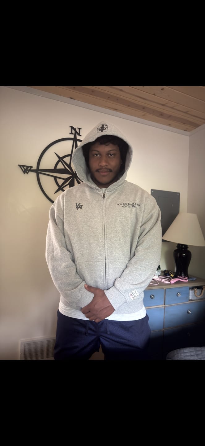Customer photo review of 5162 - Golds Gym Throwback Zip-ups