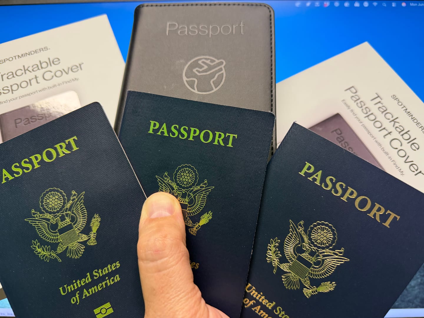 Customer photo review of Trackable Passport Cover