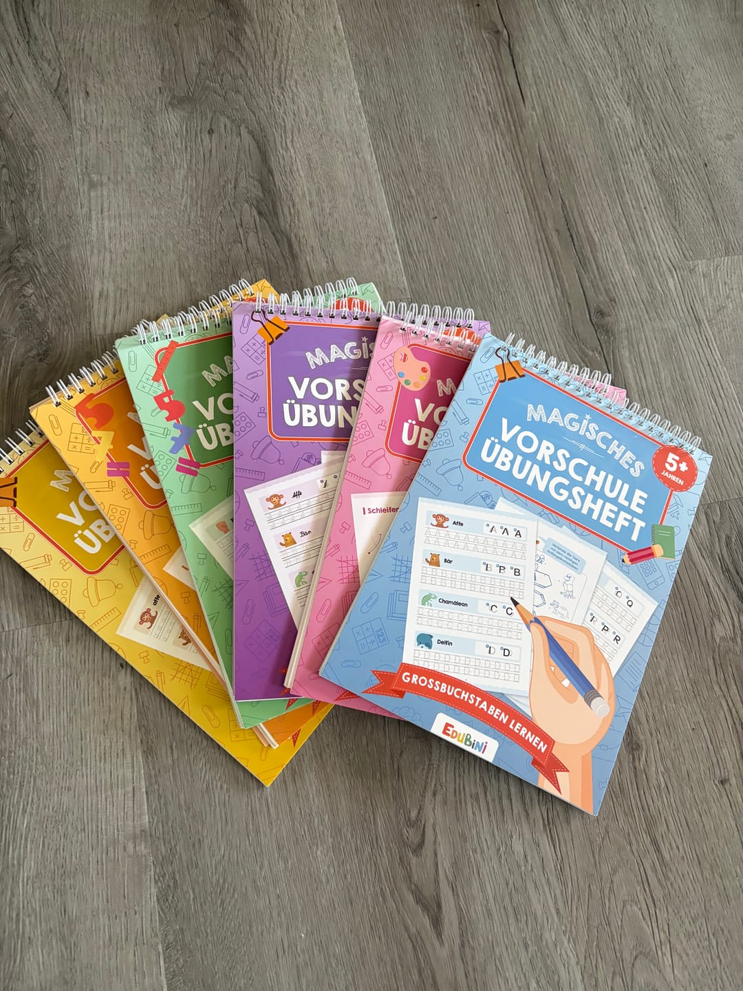 Customer photo review of Edubini Magische Übungshefte® (Geschenk-Starterset)
