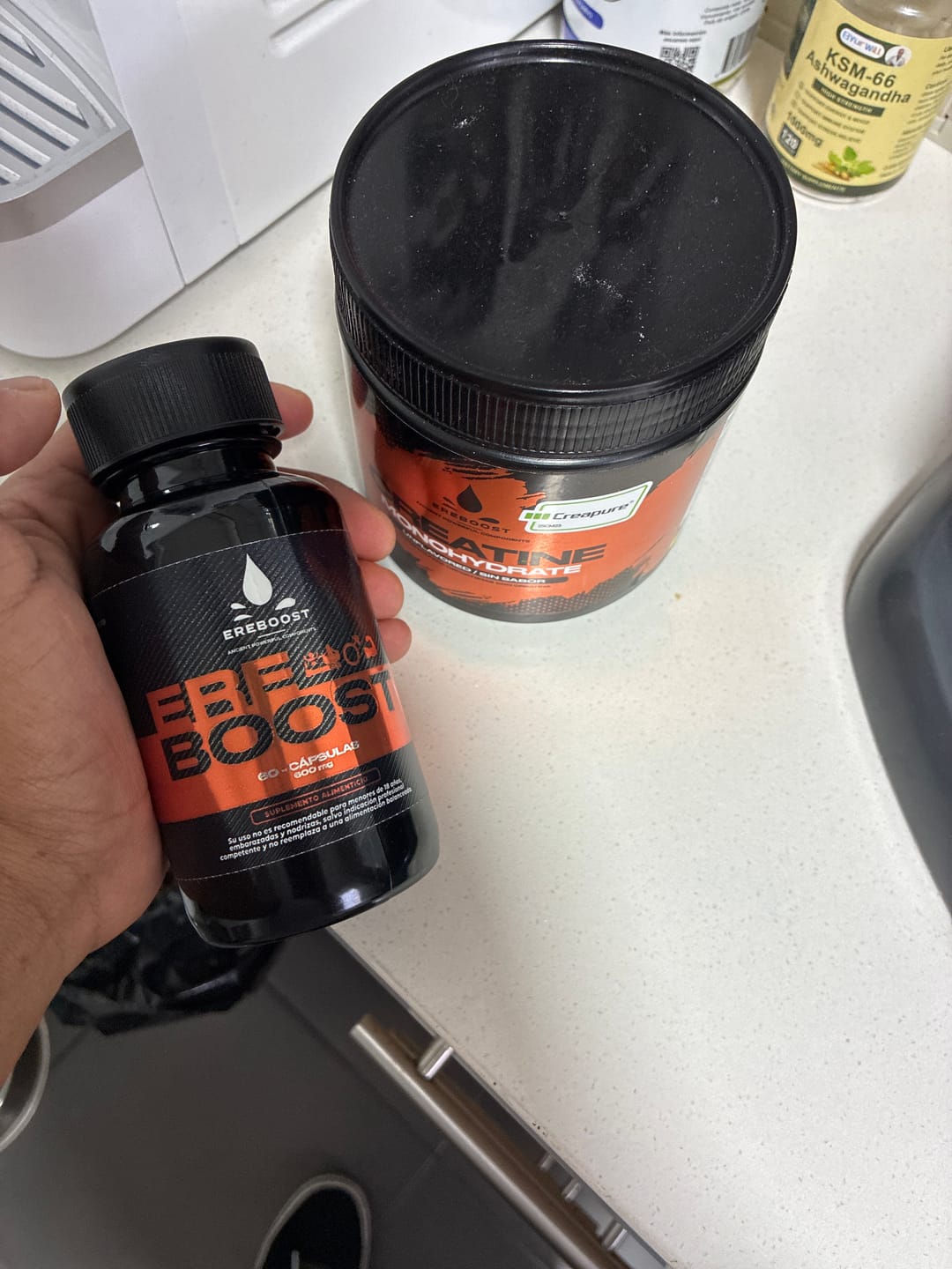 Customer photo review of Pack Potencia 2 Ereboost + Creatina CREAPURE®