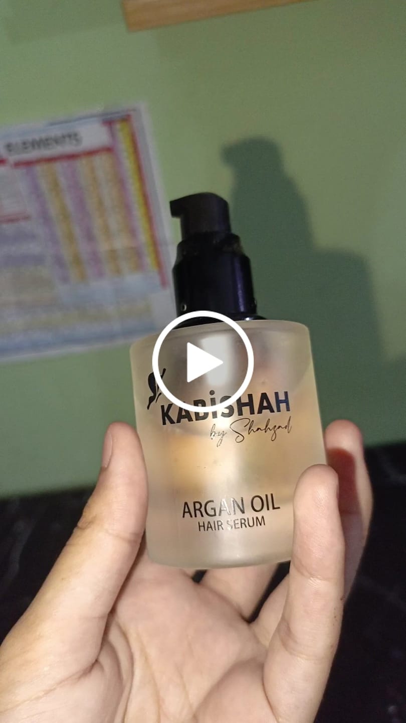 Customer video review of Argan Oil Hair Serum