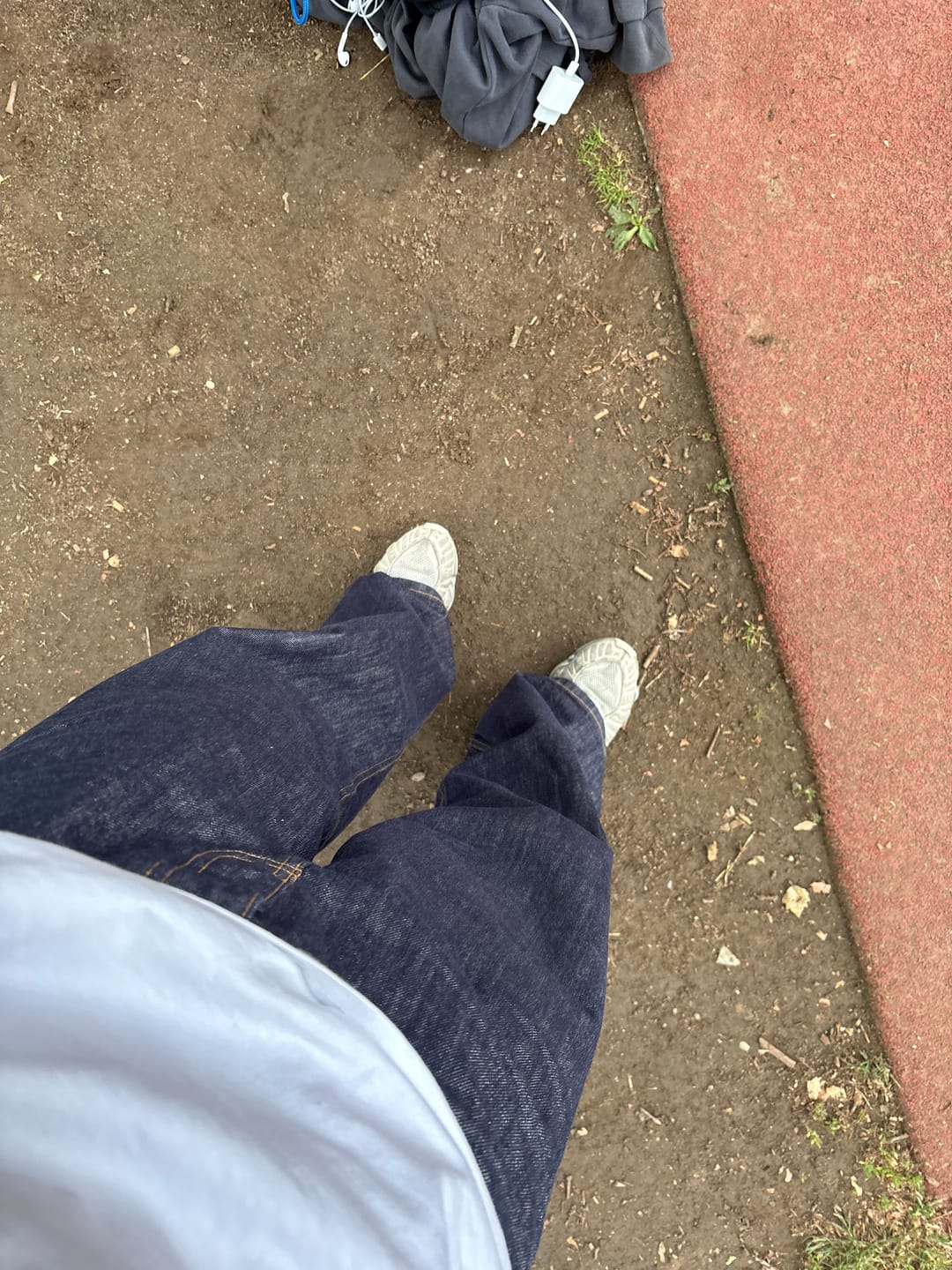 Customer photo review of Raw Denim Jeans Blue