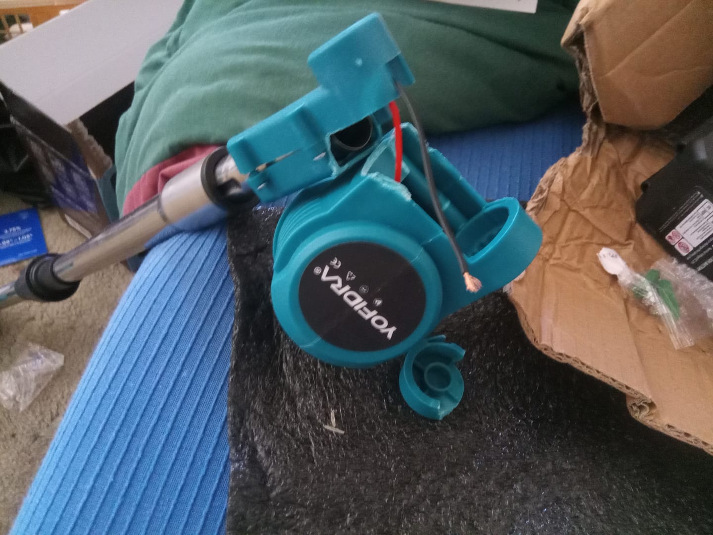 Customer photo review of ONEVAN 300W Cordless Lawn Mower Brushed String Trimmer Foldable Brushcutter | For Makita 18V Battery