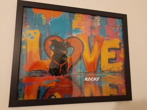 Customer photo review of Personalised Poster - Streetart
