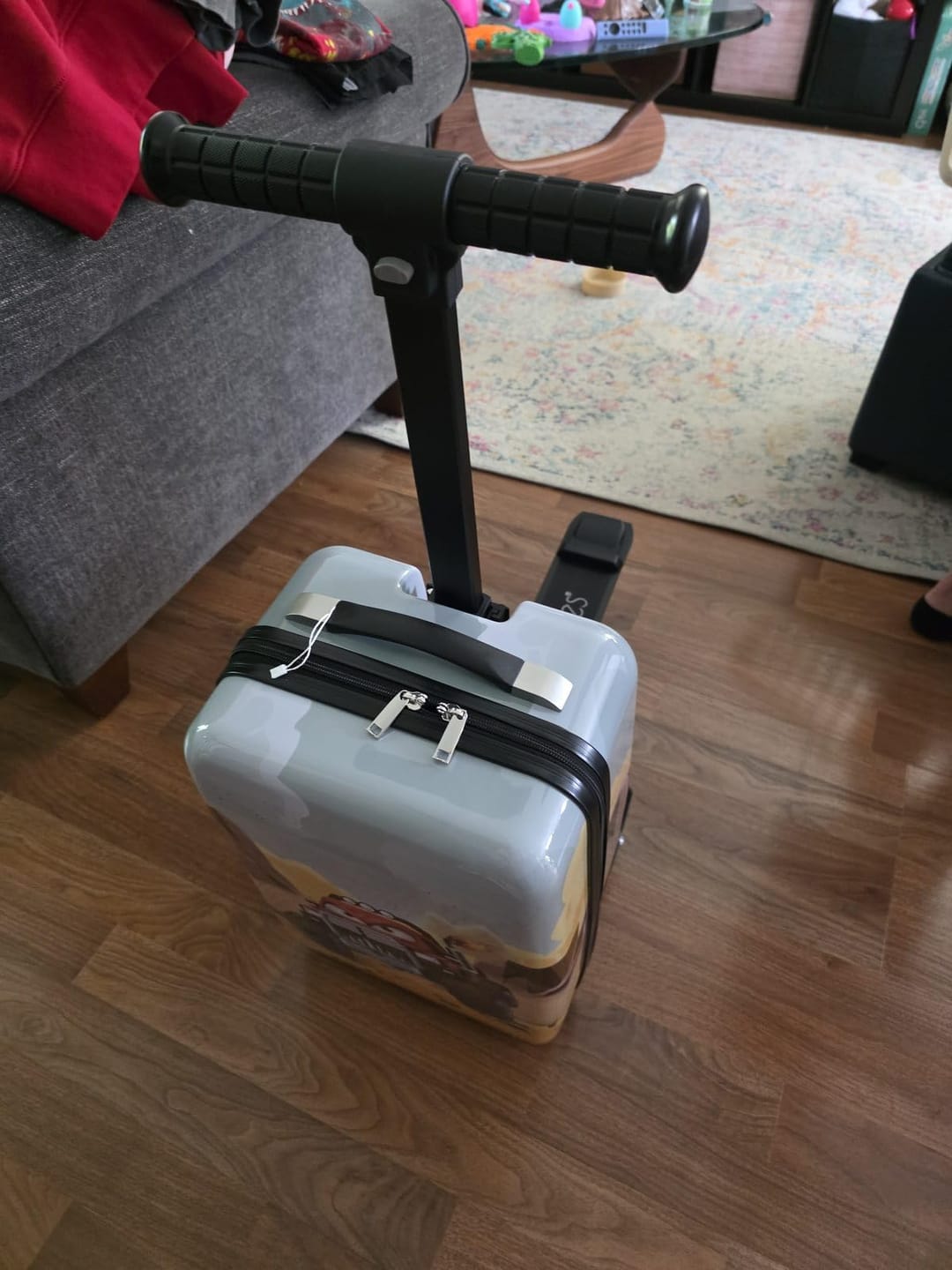 Customer photo review of Monster Truck Detachable Scooter Luggage