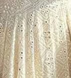 Customer photo review of Ivory Mirror Work Georgette Anarkali Suit Set