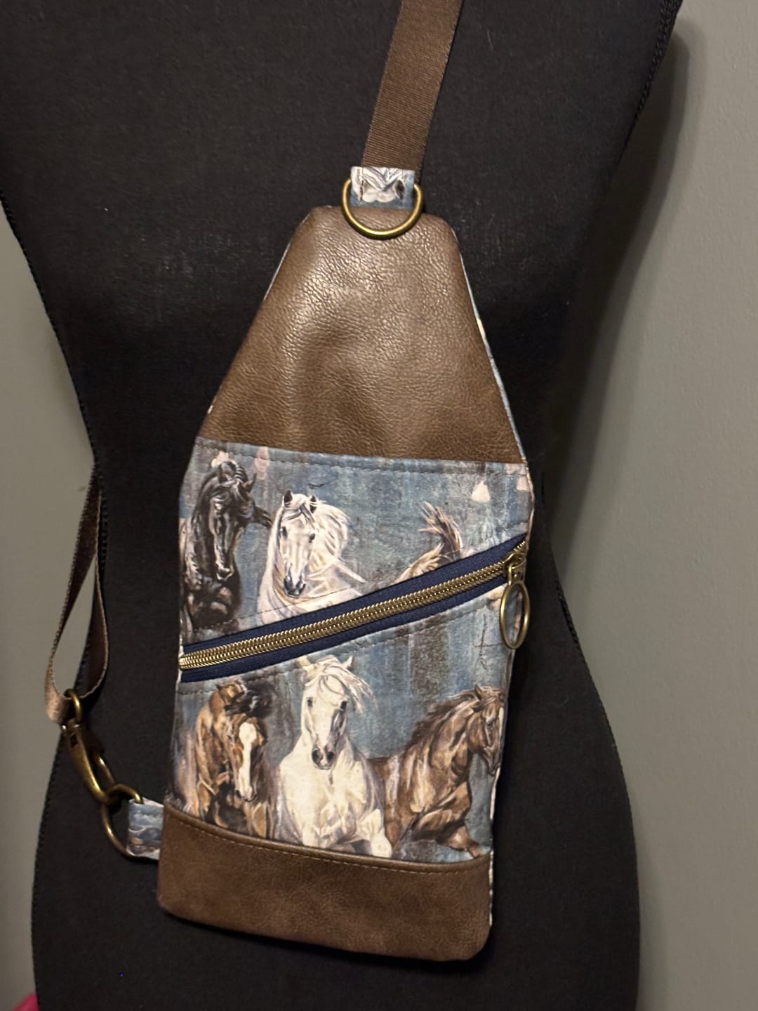 Customer photo review of English Saddle - Windsor Faux Leather
