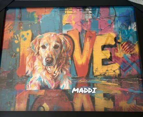 Customer photo review of Personalised Poster - Streetart