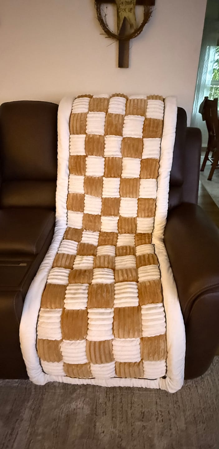 Customer photo review of NEW 2-in-1 Furniture Protector & Dog Bed Couch Cover with Thick Orthopedic Padding, Non-Slip Grip, Scratch-Resistant Surface & Machine-Washable Fabric