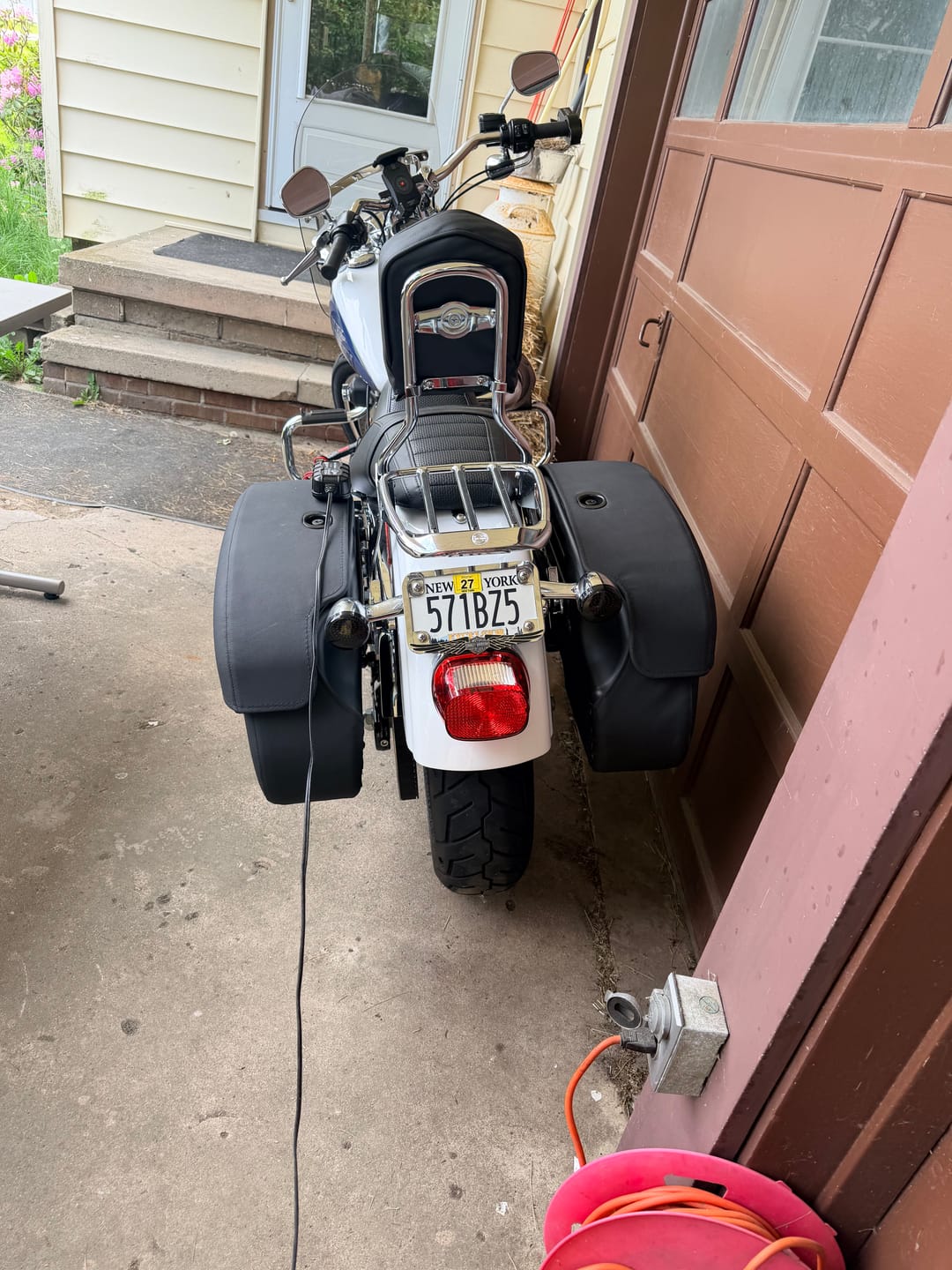 Customer photo review of Viking Turn Signal Relocation Kit For Harley Davidson Dyna