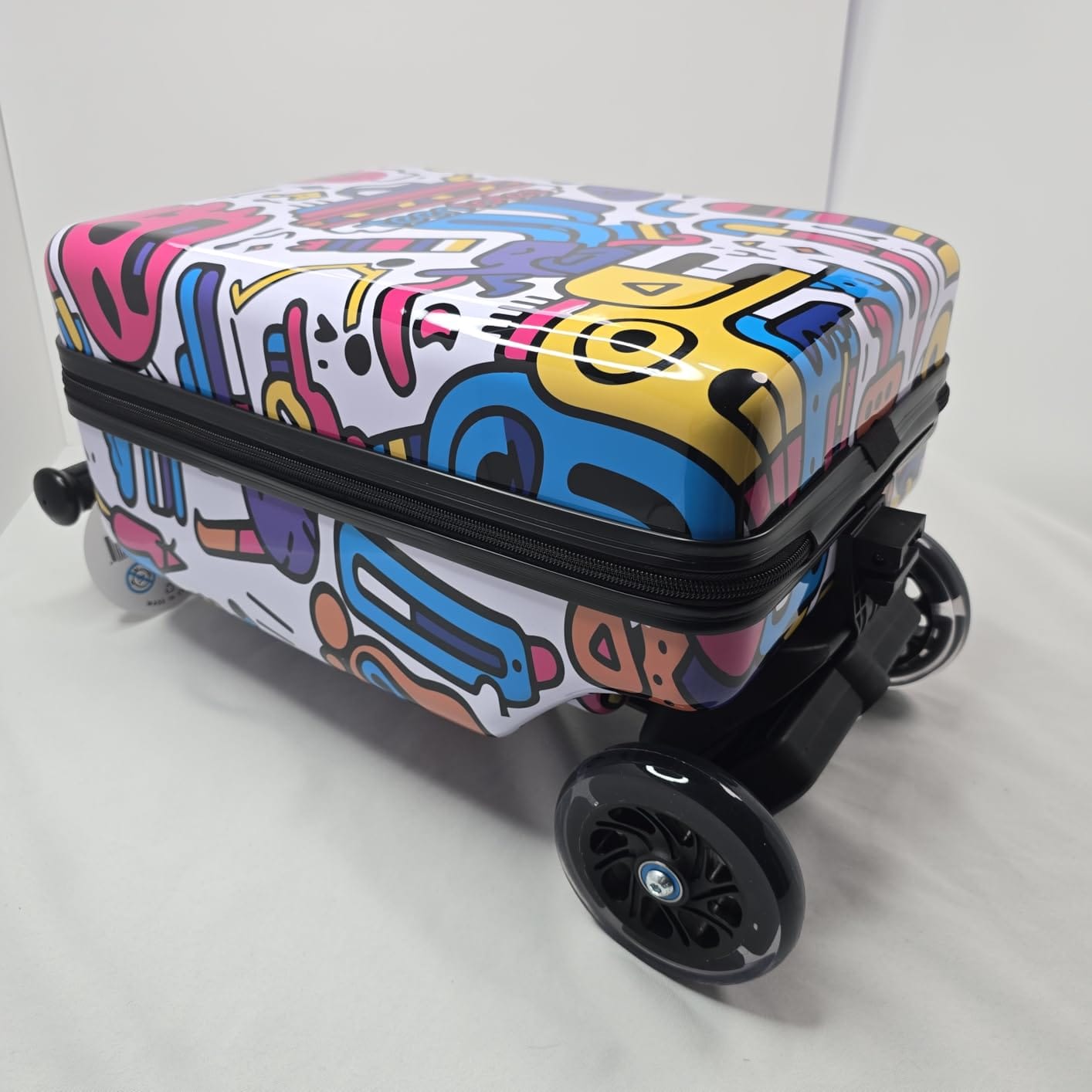 Customer photo review of Graffiti Detachable Scooter Luggage