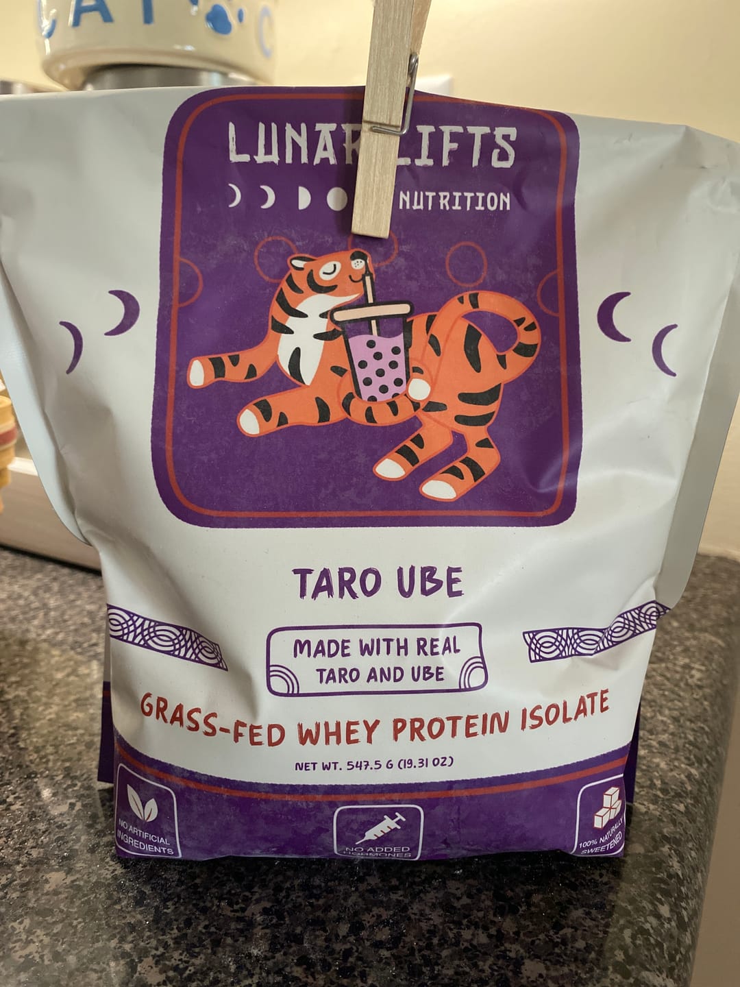 Customer photo review of Taro Ube Whey Protein