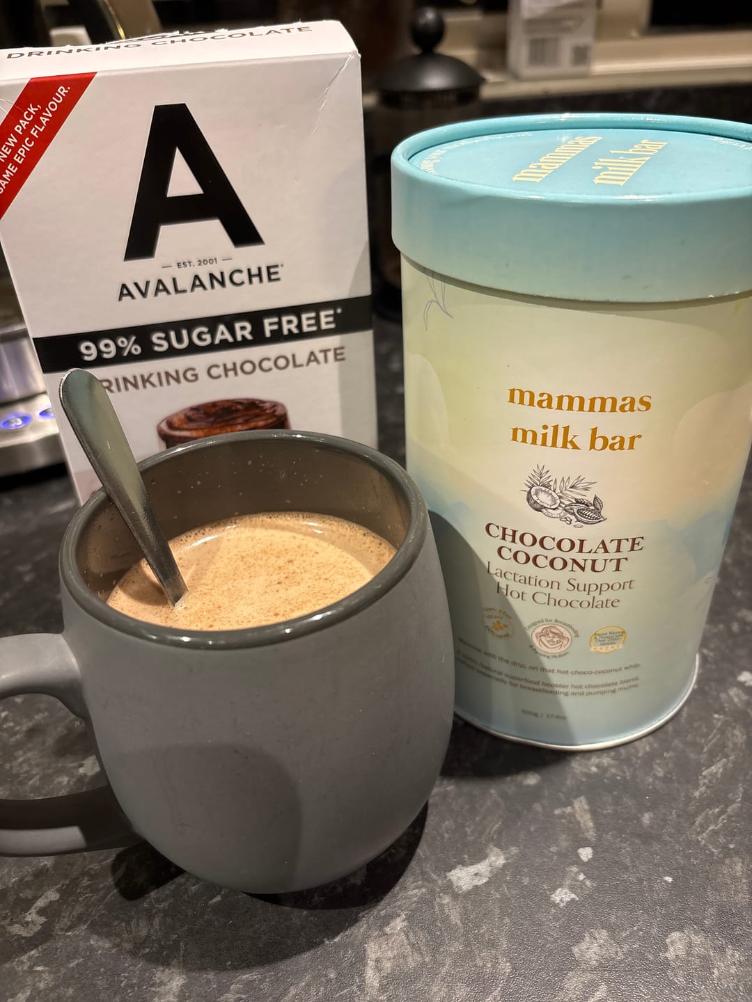 Customer photo review of Lactation Hot Chocolate - Coconut Chocolate