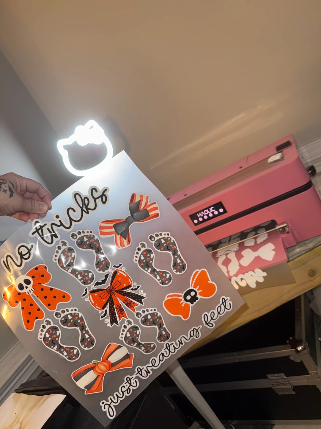 Customer photo review of Haolic Mini D8 DTF Printer 13" | Compact Direct-to-Film Printer for Small Business & Home Use