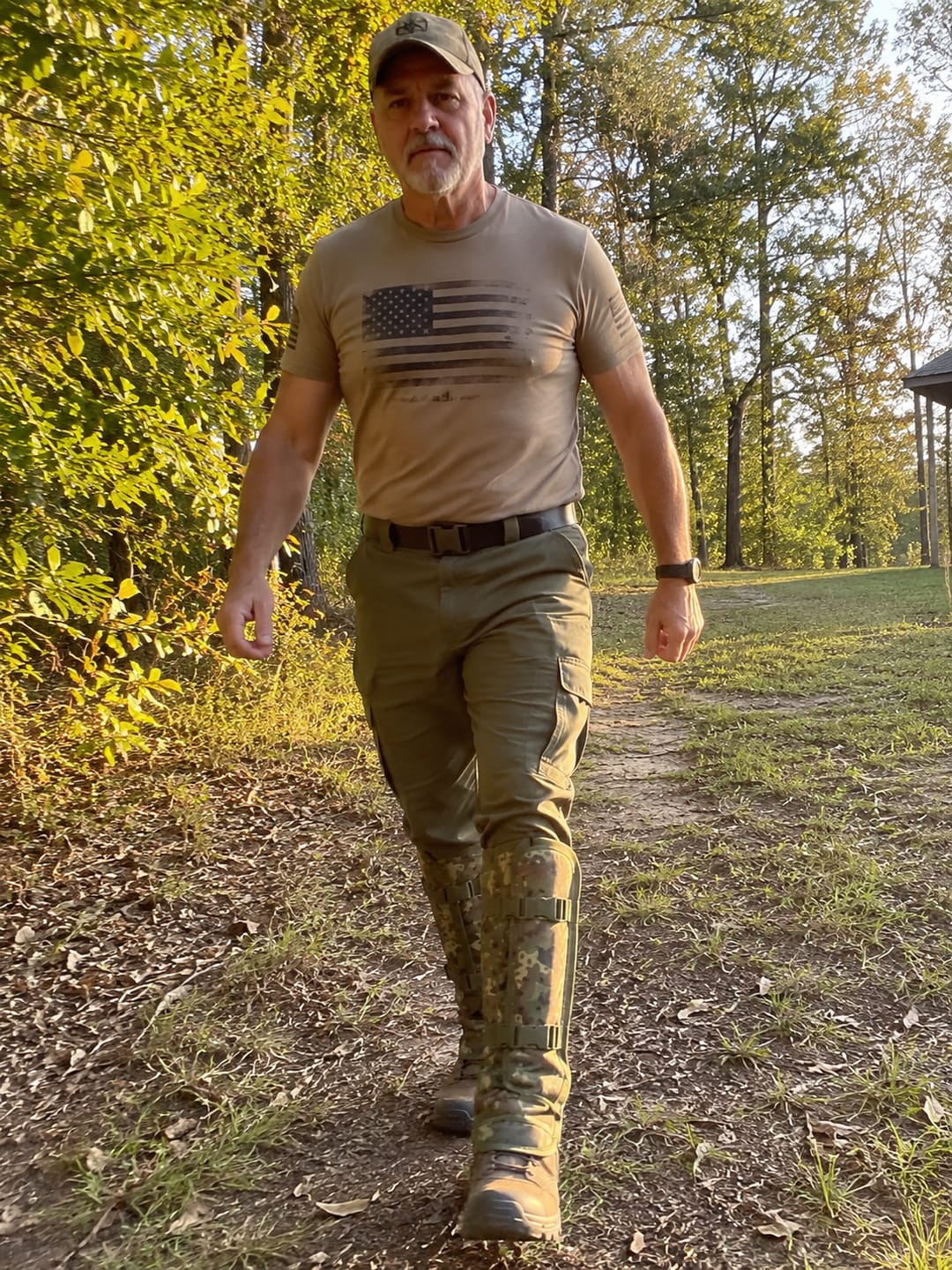 Customer photo review of Tactical Leg Gaiters|Snake & Thorn Proof