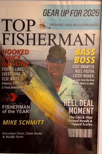 Customer photo review of Custom Fishing Magazine Cover, Personalized Fishing Gifts for Men, Fly Fishing Gifts for Him, Fishing Dad Gift, Angler Funny Fisherman Gift