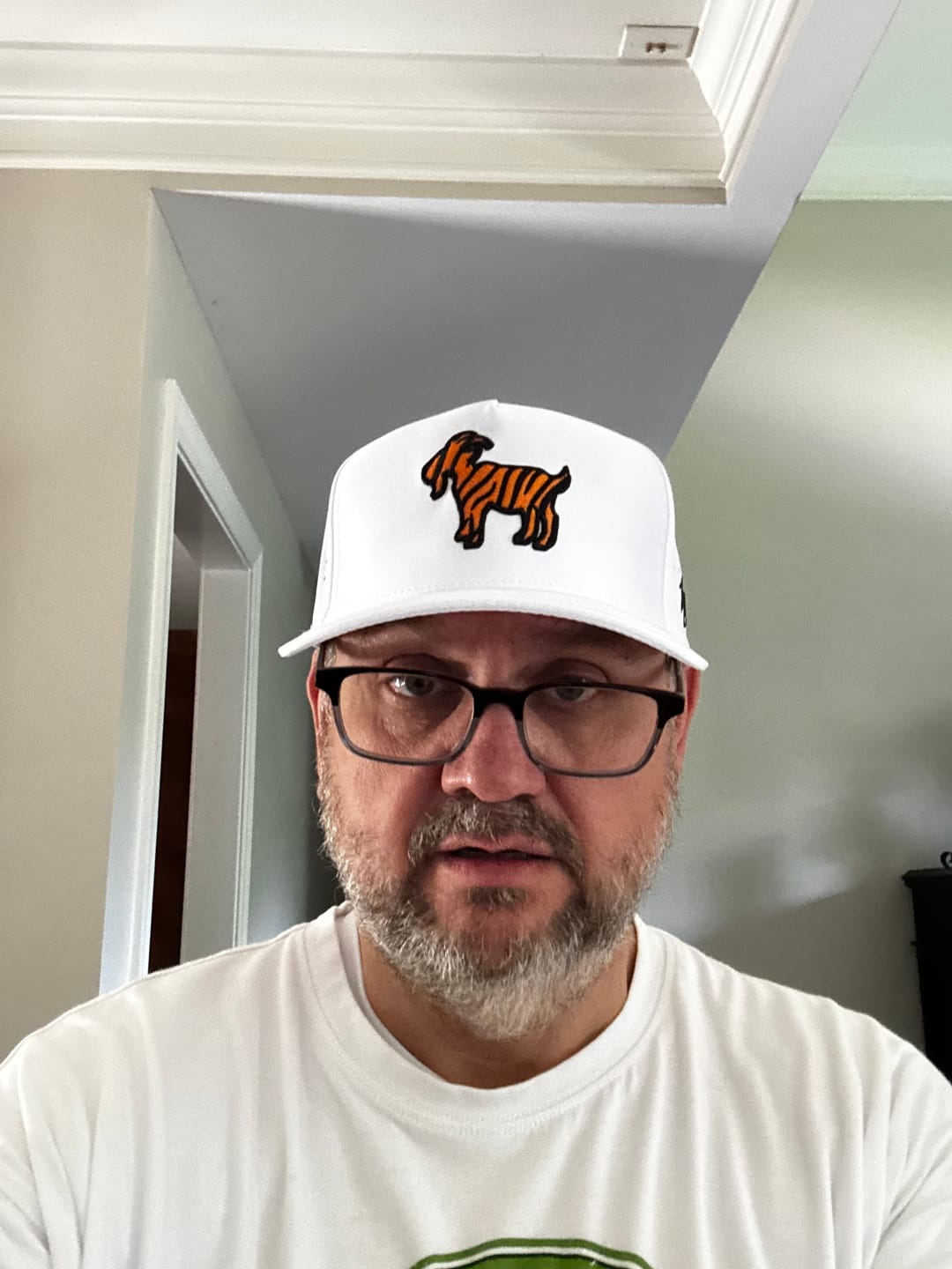 Customer photo review of The GOAT Hat - White