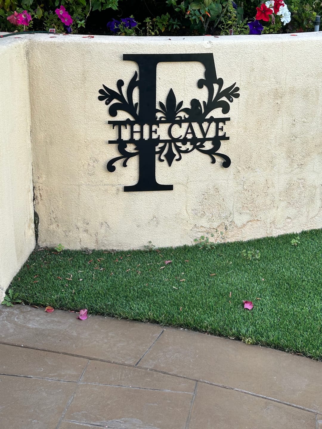 Customer photo review of Alphabet Monogram Sign