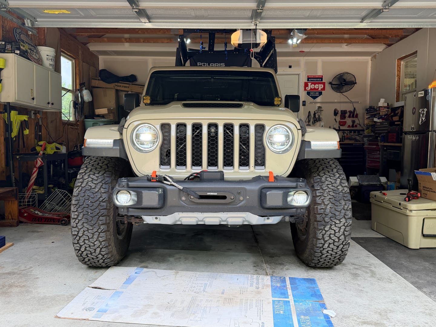 Customer photo review of OPENROAD 12,000lbs Electric Winch with Synthetic Rope-Panther Series 3S