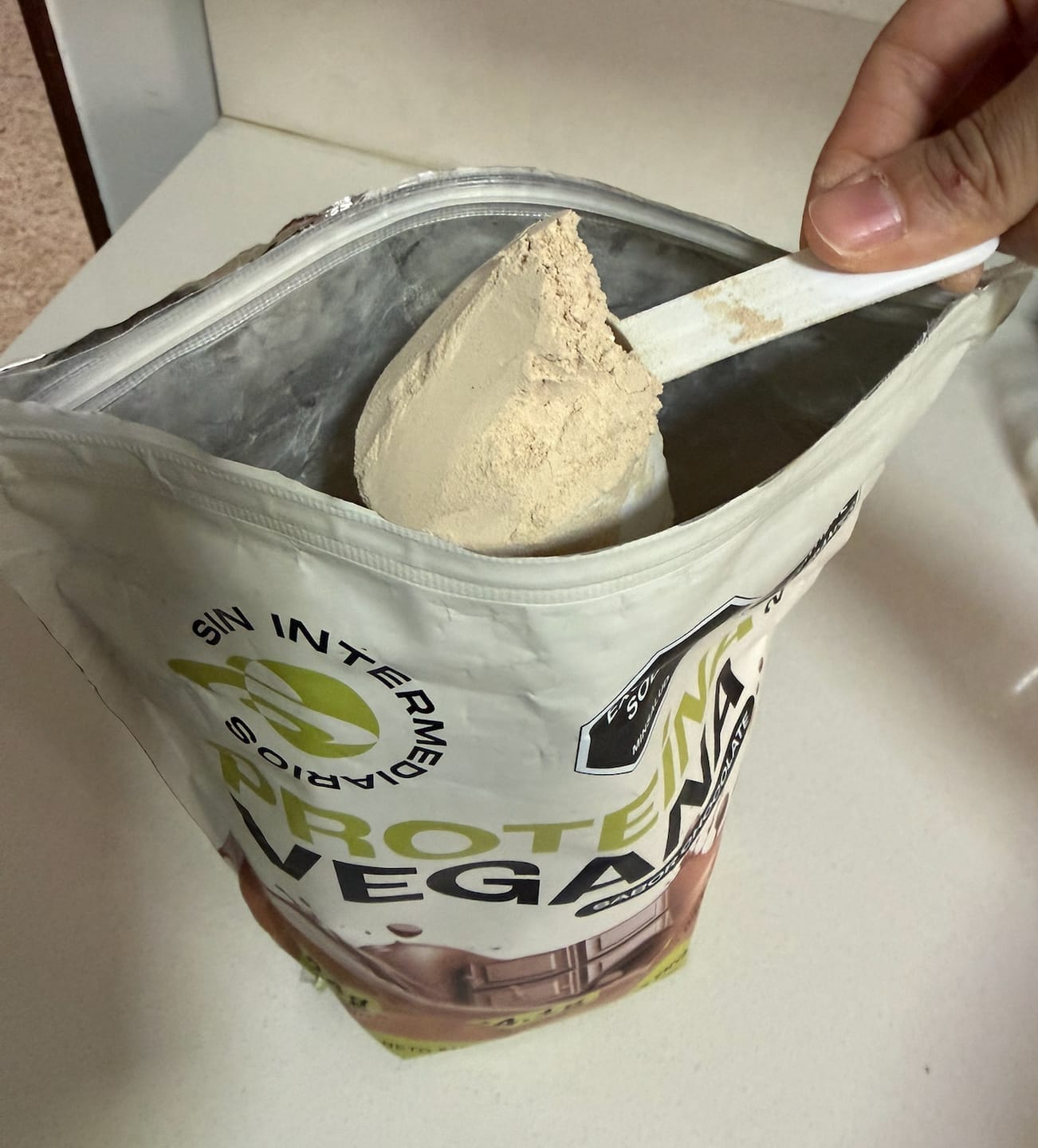 Customer photo review of Proteína Vegana