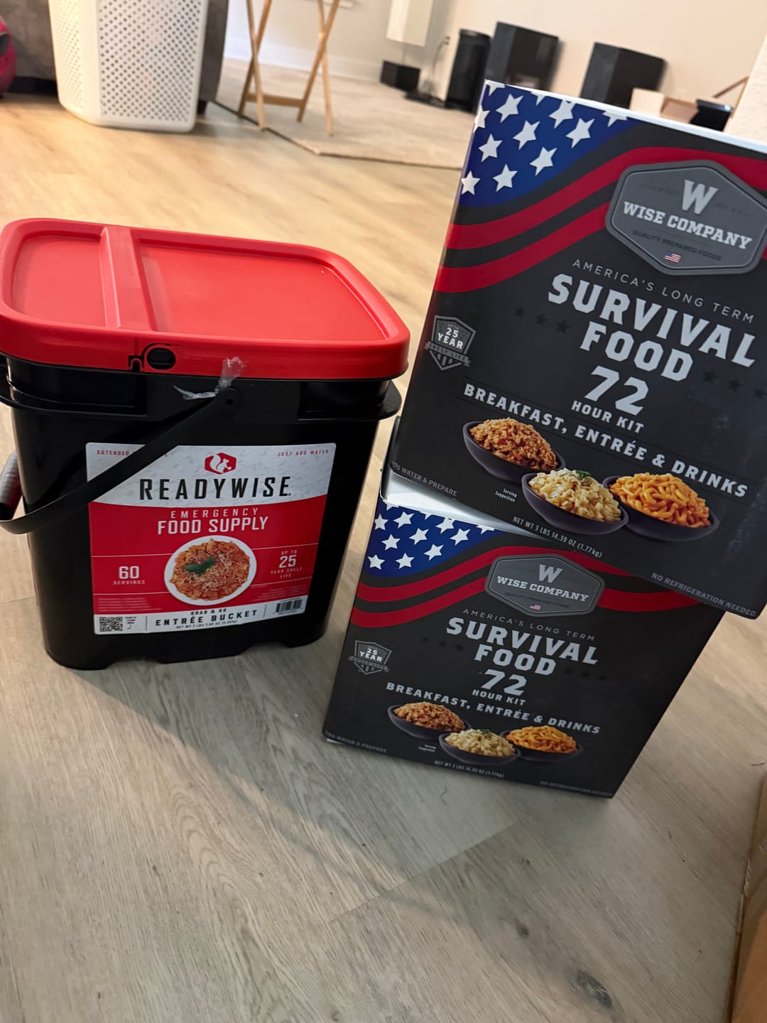 Customer photo review of 60 Serving Entree Bucket
